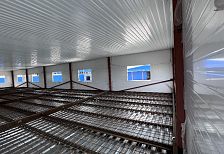 Строительство офиса 600 м2 в каркасном строении из сэндвич панелей