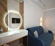 Двухкомнатная квартира 65 м2 в ЖК "Все свои" по дизайн-проекту