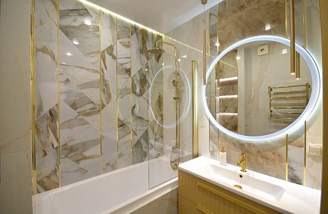 Двухкомнатная квартира 65 м2 в ЖК "Все свои" по дизайн-проекту