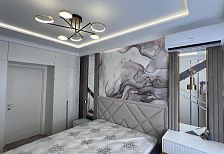 Двухкомнатная квартира 65 м2 в ЖК "Все свои" по дизайн-проекту